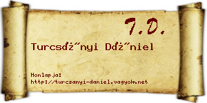 Turcsányi Dániel névjegykártya