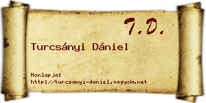 Turcsányi Dániel névjegykártya